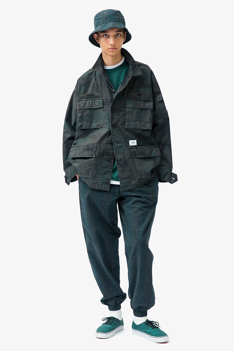 WTAPS Spring Summer 2020 Lookbook menswear streetwear collection jackets coats t shirts sweaters hoodies shorts pants military inspired tetsu nishiyama tokyo styles looks