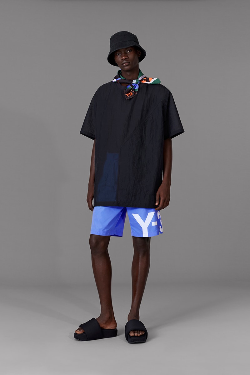 adidas Y-3 Spring/Summer 2020 Collection Drop Four "Swim" Yohji Yamamoto Release Information Beachwear Mens Womens Slides Bikini Trunks Towels Bags T-Shirt Sandal