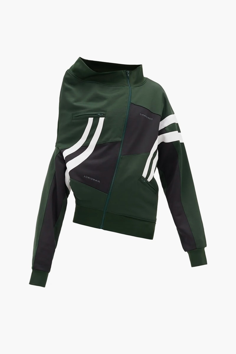 Y Project Deconstructed Asymmetrical Track Jacket menswear streetwear reconstruction spring summer 2020 collection jersey technical breathable functional sportswear nylon