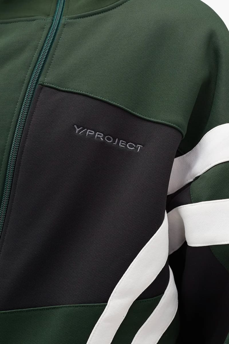 Y Project Deconstructed Asymmetrical Track Jacket menswear streetwear reconstruction spring summer 2020 collection jersey technical breathable functional sportswear nylon