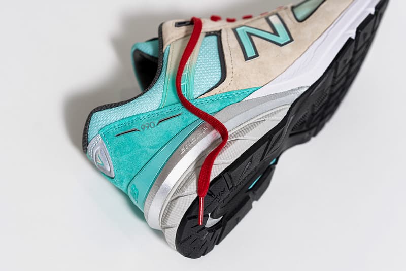 ycmc new balance 990v5 big checks and no stress tan red aqua teal tax refund release date info photos price