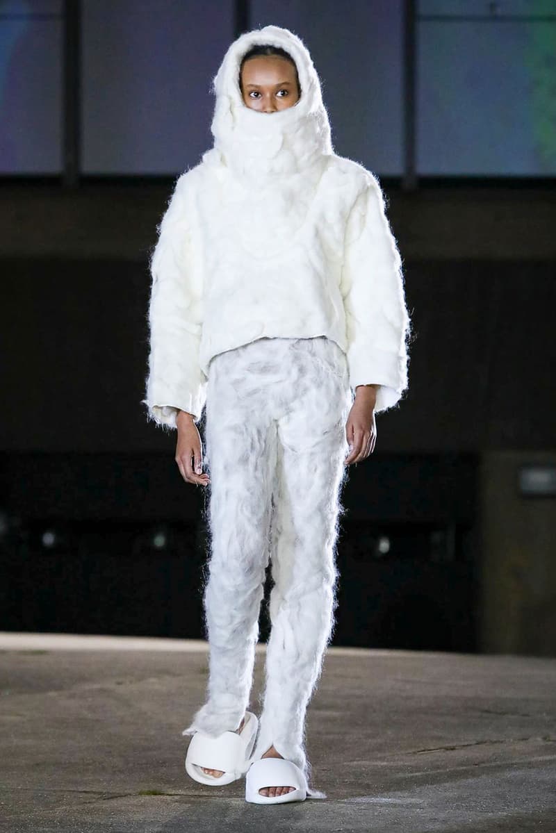 YEEZY Season 8 Collection With Kanye, North West paris fashion week runway show presentation womenswear sandals slide clothing apparel