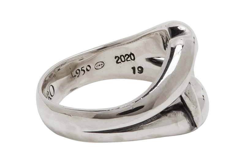 yohji yamamoto silver vampire fang ring vampire blood ring medusa ring 950 sterling silver ss20 