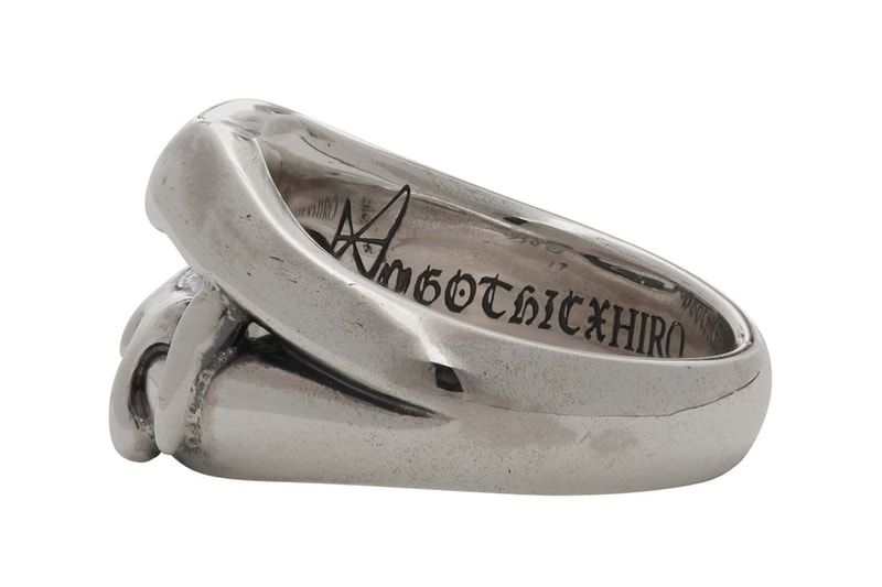 yohji yamamoto silver vampire fang ring vampire blood ring medusa ring 950 sterling silver ss20 