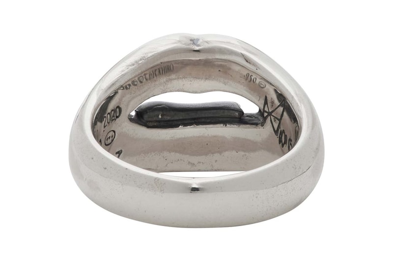 yohji yamamoto silver vampire fang ring vampire blood ring medusa ring 950 sterling silver ss20 
