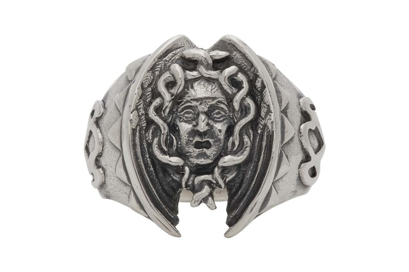 yohji yamamoto silver vampire fang ring vampire blood ring medusa ring 950 sterling silver ss20 