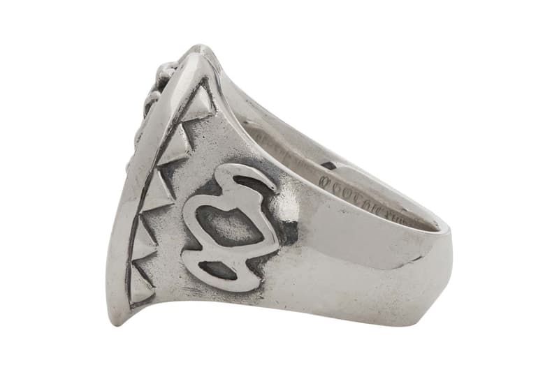 yohji yamamoto silver vampire fang ring vampire blood ring medusa ring 950 sterling silver ss20