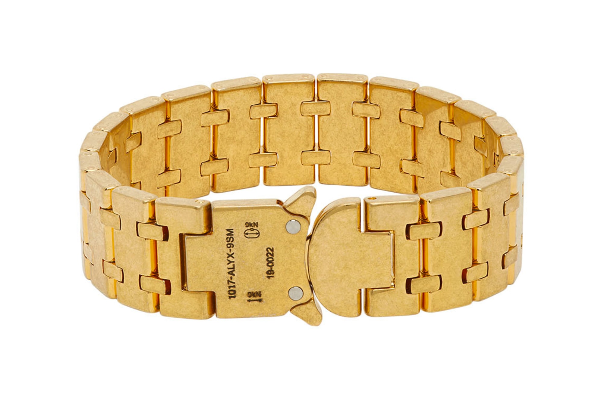 1017 ALYX 9SM Gold Royal Oak Bracelet Release Info Buy Price