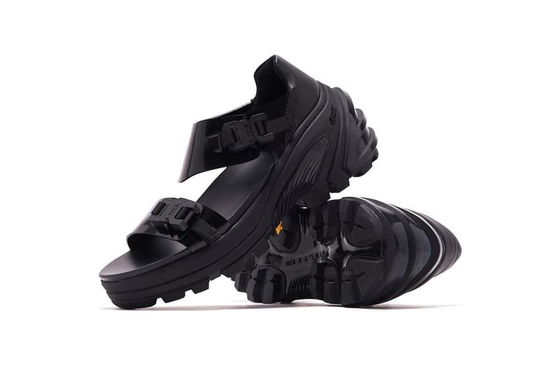 1017 ALYX 9SM studio vibram sandals all black release ss20 