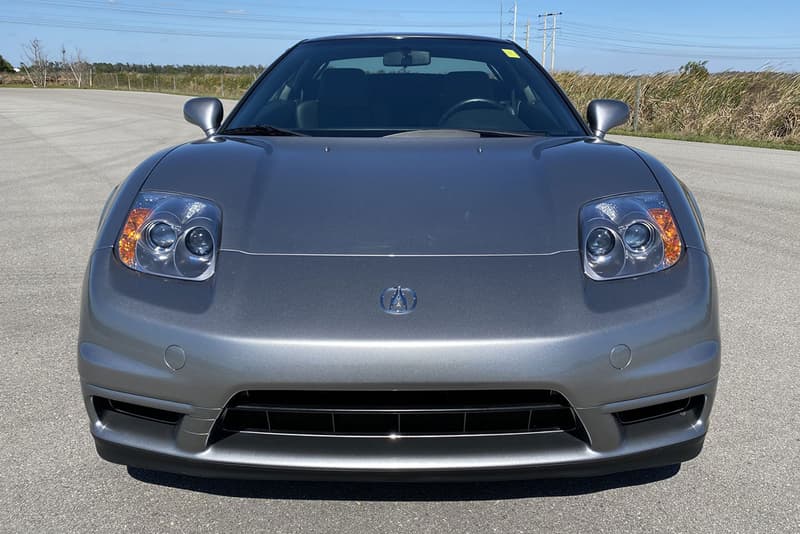 Acura NSX-T 6-Speed 2004 Auction $133,000 Sale price purchase bring a trailer silverstone metallic original