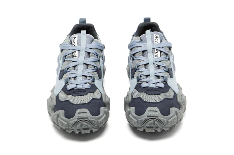 Acne Studios Chunky-Sole Suede & Mesh Low Top Trainers sneakers silhouette matchesfashion release info price drop details