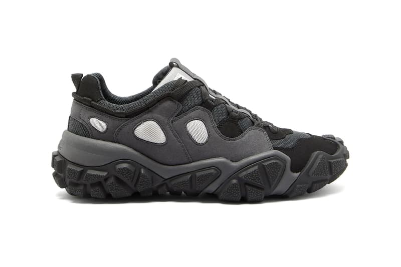 Acne Studios Chunky-Sole Suede & Mesh Low Top Trainers sneakers silhouette matchesfashion release info price drop details