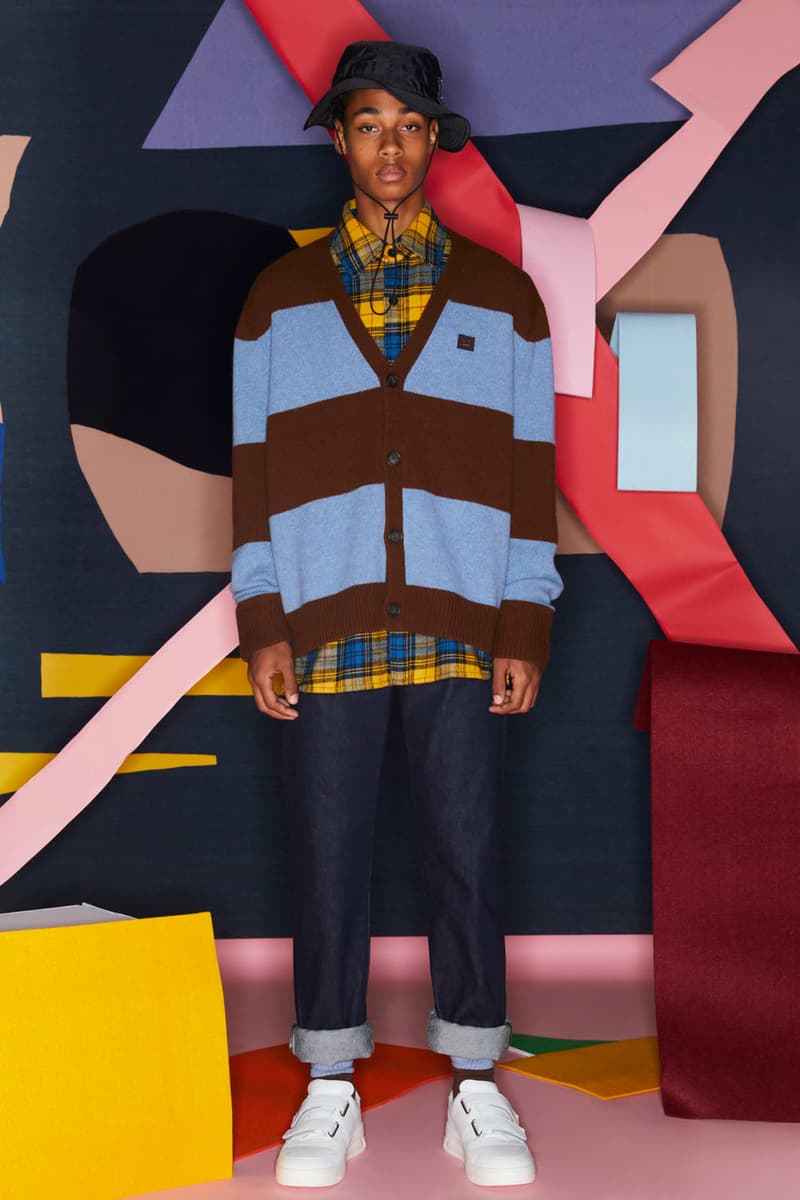 Acne Studios FW20 fall winter 2020 Face Collection Lookbook swedish menswear womenswear imprint basics knits jersey fleece face patch 