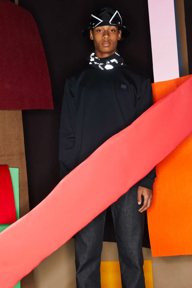 Acne Studios FW20 fall winter 2020 Face Collection Lookbook swedish menswear womenswear imprint basics knits jersey fleece face patch