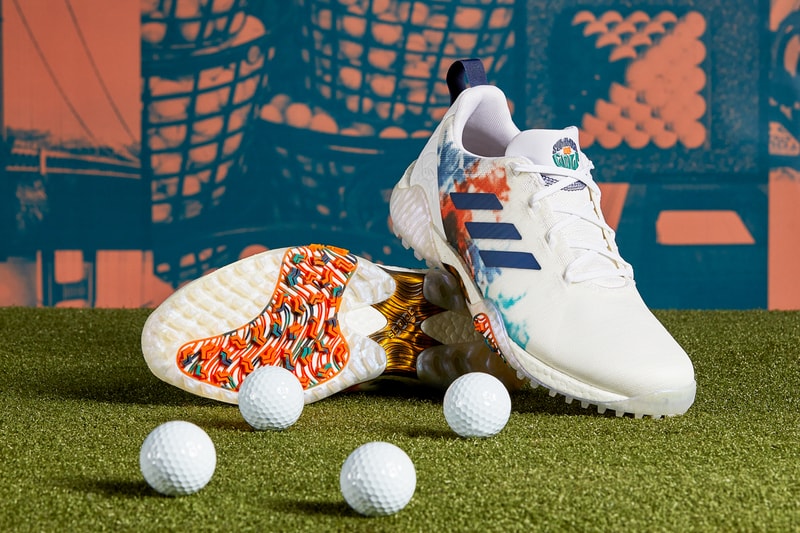 adidas codechaos summer of golf eh2819 cloud white gold metallic tech indigo blue orange release date info photos price