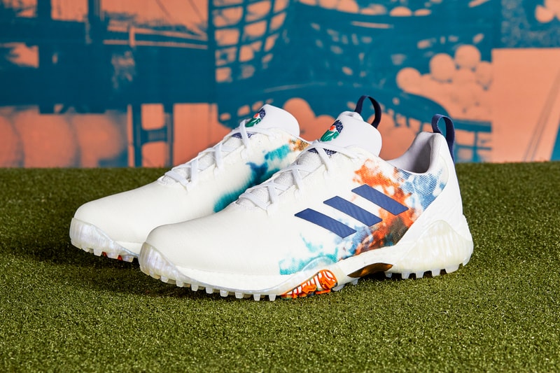 adidas codechaos summer of golf eh2819 cloud white gold metallic tech indigo blue orange release date info photos price
