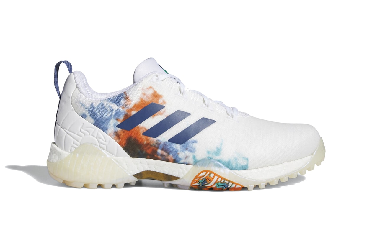 adidas codechaos summer of golf eh2819 cloud white gold metallic tech indigo blue orange release date info photos price