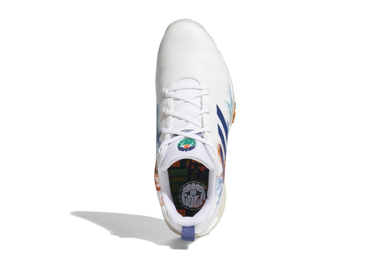 adidas codechaos summer of golf eh2819 cloud white gold metallic tech indigo blue orange release date info photos price