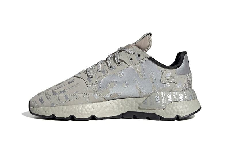 adidas Nite Jogger "Metal Grey / Silver Metallic / Metal Grey" "Hi-Res Red / Silver Metallic / Hi-Res Red" BOOST Technology Sneakers Footwear Three Stripes Release Information 3M Detailing Print Scotchlite Closer Look 