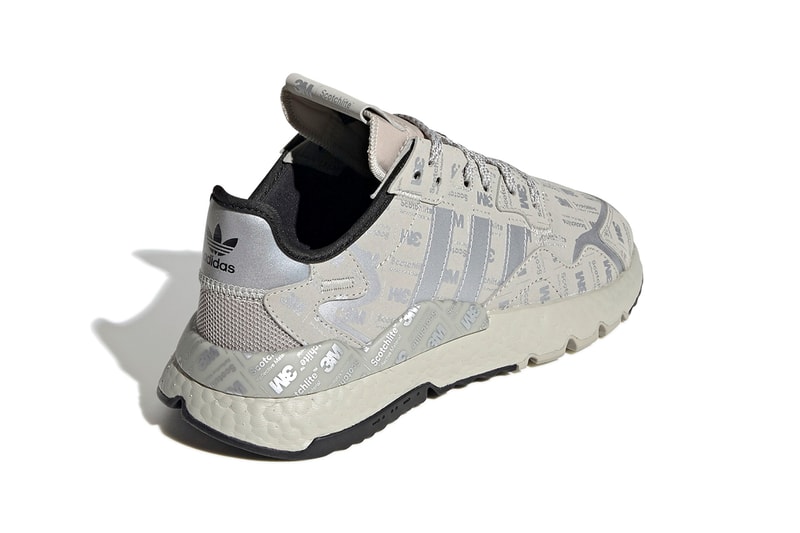 adidas Nite Jogger "Metal Grey / Silver Metallic / Metal Grey" "Hi-Res Red / Silver Metallic / Hi-Res Red" BOOST Technology Sneakers Footwear Three Stripes Release Information 3M Detailing Print Scotchlite Closer Look 