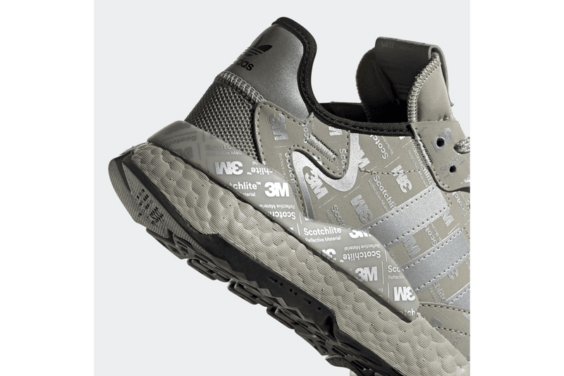 adidas Nite Jogger "Metal Grey / Silver Metallic / Metal Grey" "Hi-Res Red / Silver Metallic / Hi-Res Red" BOOST Technology Sneakers Footwear Three Stripes Release Information 3M Detailing Print Scotchlite Closer Look 