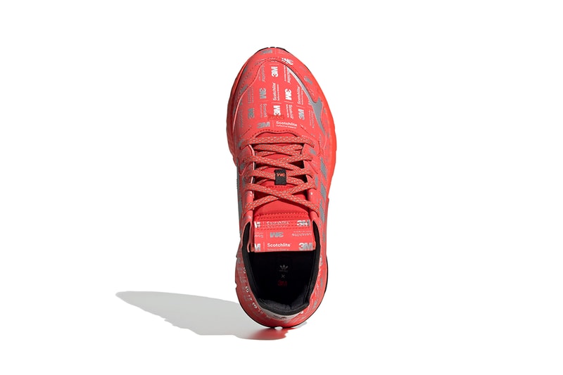 adidas Nite Jogger "Metal Grey / Silver Metallic / Metal Grey" "Hi-Res Red / Silver Metallic / Hi-Res Red" BOOST Technology Sneakers Footwear Three Stripes Release Information 3M Detailing Print Scotchlite Closer Look 