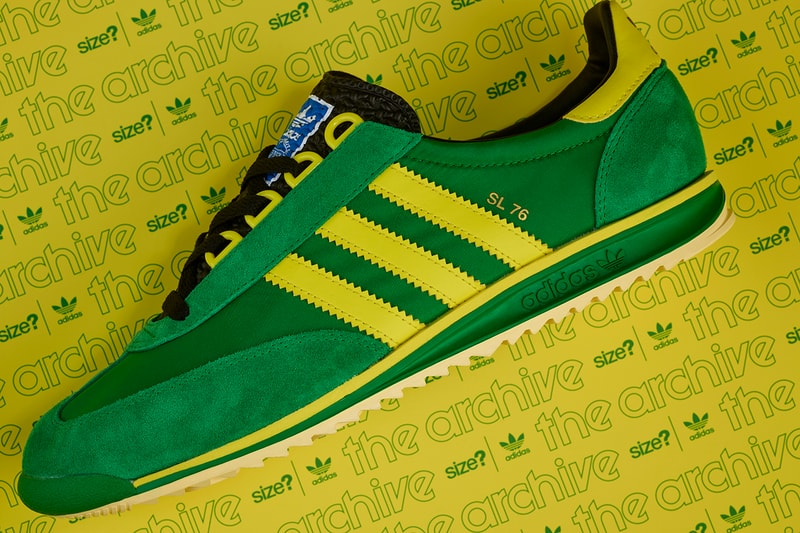 size? adidas originals SL76 green yellow buy cop purchase details release information collaboration