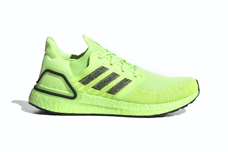 adidas ultraboost 20 signal green core black EG0710 release date info photos price