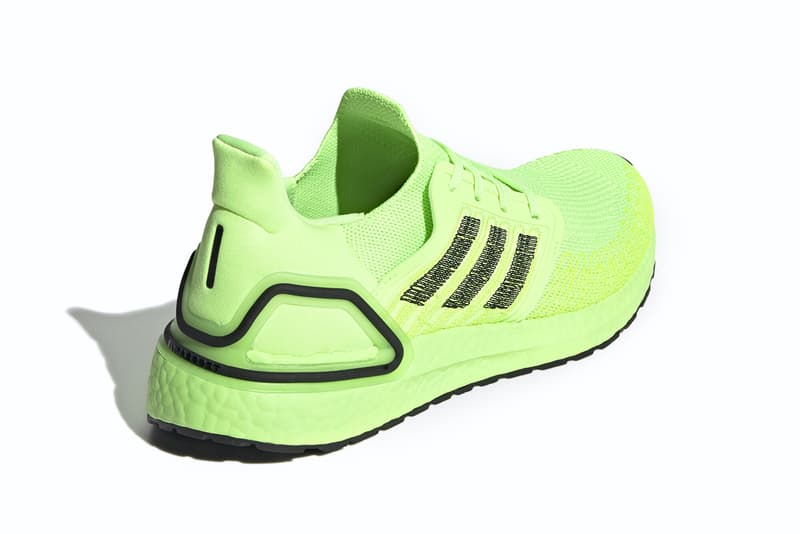 adidas ultraboost 20 signal green core black EG0710 release date info photos price