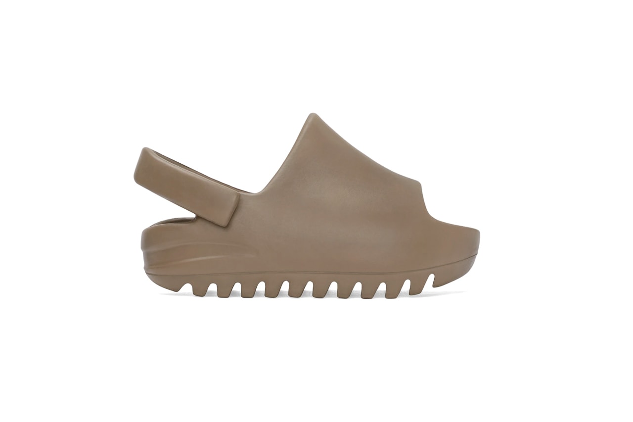 kanye west adidas yeezy slides bone resin earth brown desert sand adults kids infants release date info photos price