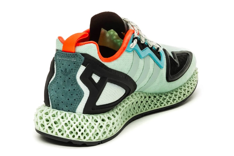 adidas ZX 2K 4D Dash Green FV8500 menswear streetwear spring summer 2020 collection footwear shoes sneakers runners trainers german sportswear lifestyle four dimensional printed midsole dash mint raw FV8500