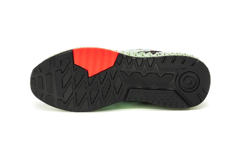 adidas ZX 2K 4D Dash Green FV8500 menswear streetwear spring summer 2020 collection footwear shoes sneakers runners trainers german sportswear lifestyle four dimensional printed midsole dash mint raw FV8500