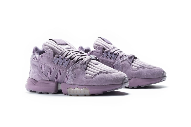 adidas ZX Torsion legacy purple glow orange EF4347 menswear streetwear spring summer 2020 collection shoes sneakers runners trainers three stripes kicks purple suede peach
