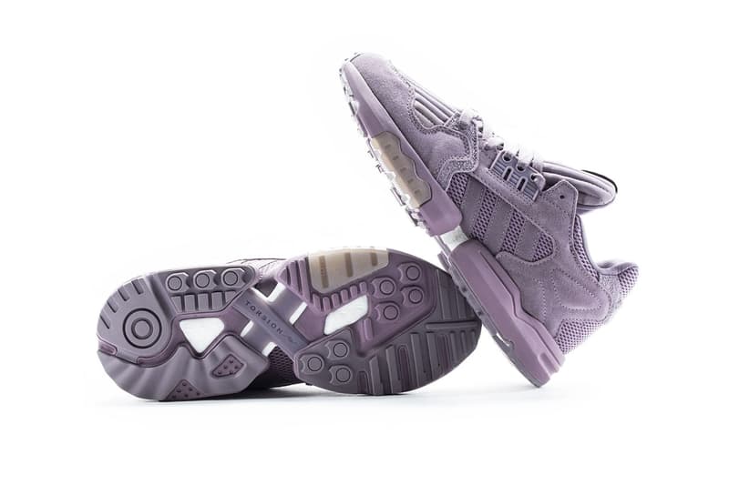 adidas ZX Torsion legacy purple glow orange EF4347 menswear streetwear spring summer 2020 collection shoes sneakers runners trainers three stripes kicks purple suede peach