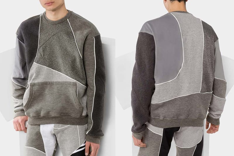 Ahluwalia Crafts Recycled Patchwork Sweatsuit With Dusky Grey Detailing