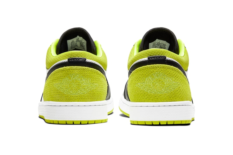 Air Jordan 1 Low SE Suede Green Black WhiteCK3022-003