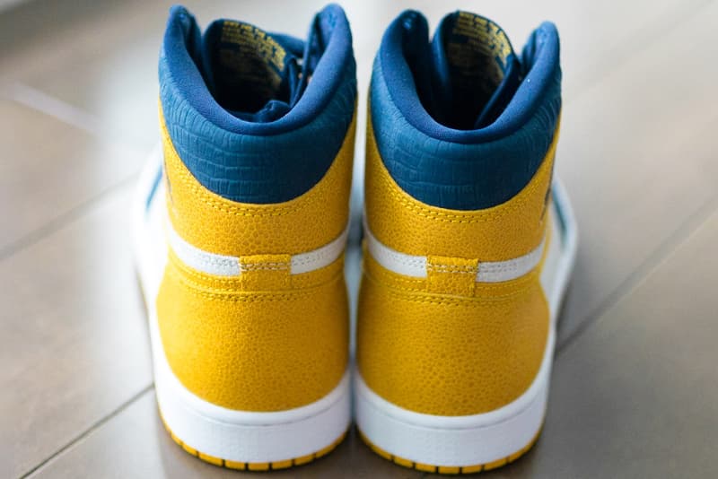Air Jordan 1 Michigan Wolverines Pe Detailed Photos Hypebeast