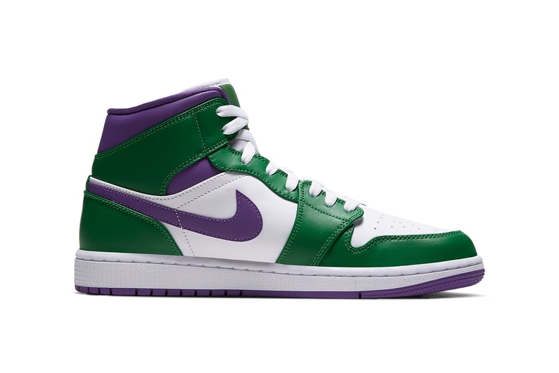air jordan 1 mid incredible hulk aloe verde white court purple green 554724 300 release date info photos price
