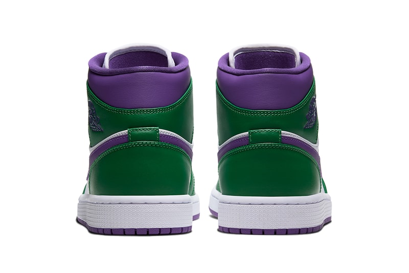 air jordan 1 mid incredible hulk aloe verde white court purple green 554724 300 release date info photos price