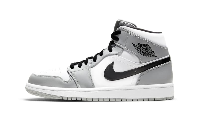 Air Jordan 1 Mid Light Ash White Black Release Hypebeast