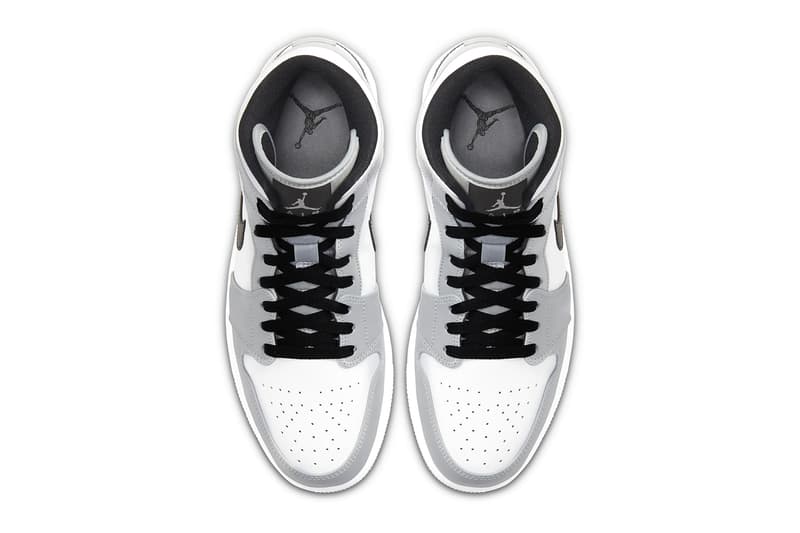 Air Jordan 1 Mid Light Ash White Black Release Info Buy Price 554724-092