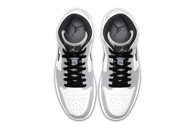 Air Jordan 1 Mid Light Ash White Black Release Info Buy Price 554724-092