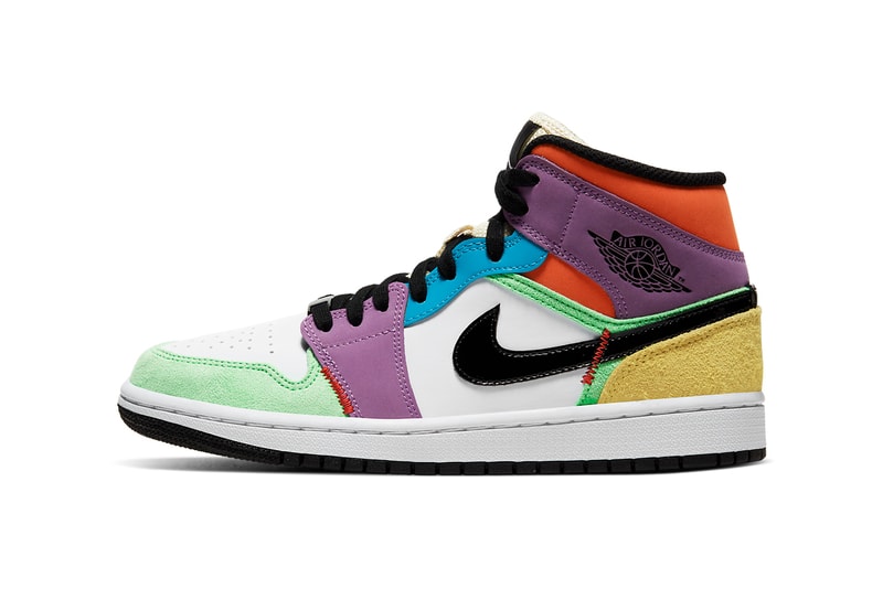 air jordan 1 mid multicolor white black lightbulb team orange cw1140 100 release date info photos price