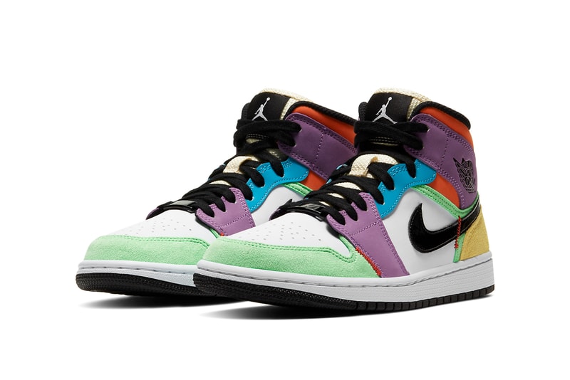 air jordan 1 mid multicolor white black lightbulb team orange cw1140 100 release date info photos price