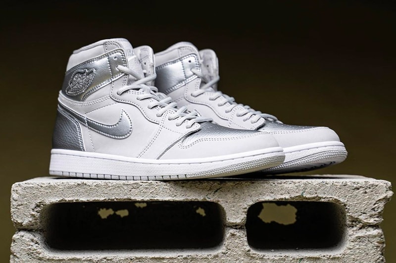 Air Jordan 1 Retro High OG Japan Grey Closer Look Release Info DC1788-029 On Foot