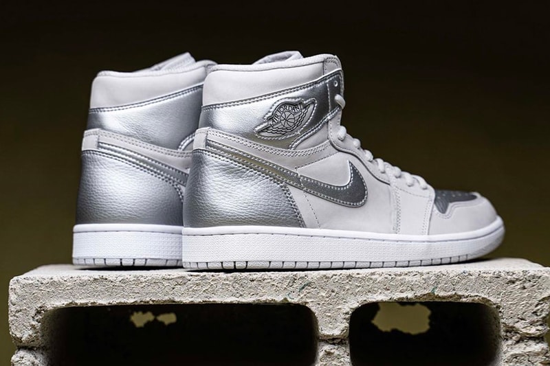 Air Jordan 1 Retro High OG Japan Grey Closer Look Release Info DC1788-029 On Foot