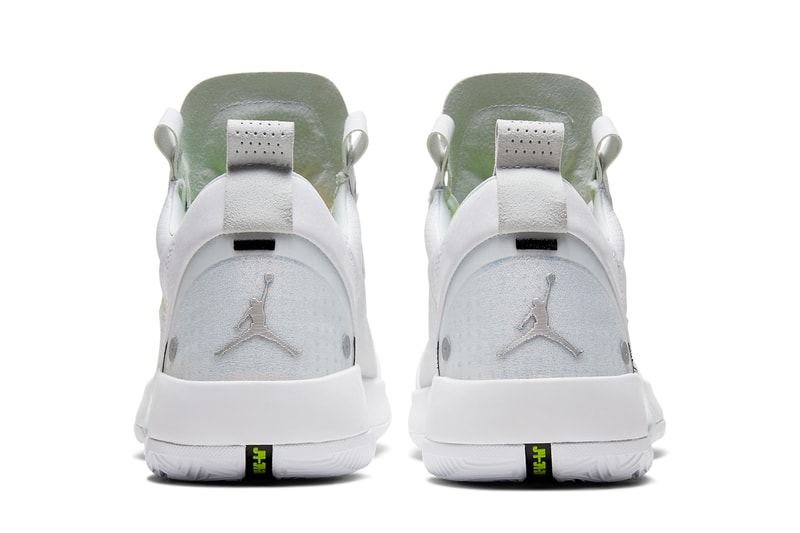 air jordan 34 low white pure platinum electric green metallic silver CU3475 100 release date info photos price