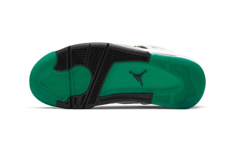 Air Jordan 4 Lucid Green Official Look Release Info AQ9129-100 White University Red Black