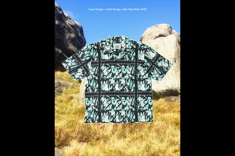 Alfie Kungu x Liam Hodges Spring/Summer 2020 Collection Looks Lookbook Release Information Free A3 Print Artist London Based Designer Hand Made Printed Garments 