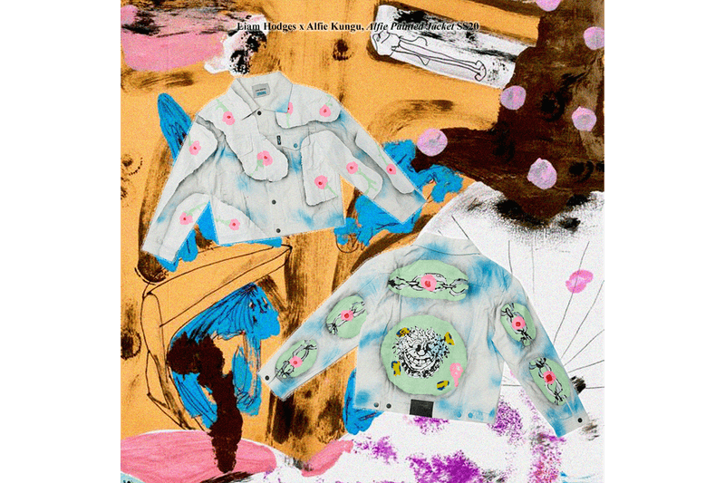 Alfie Kungu x Liam Hodges Spring/Summer 2020 Collection Looks Lookbook Release Information Free A3 Print Artist London Based Designer Hand Made Printed Garments 